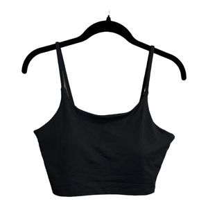 Halara Basic Padded Workout Cropped Tank Top in Black Size L NWT